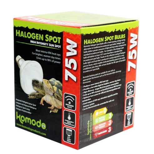 Bec pentru iluminarea terariului, Komodo Halogen Spot Bulb, 75 W