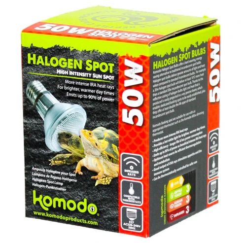 Bec pentru iluminarea terariului, Komodo Halogen Spot Bulb, 50W