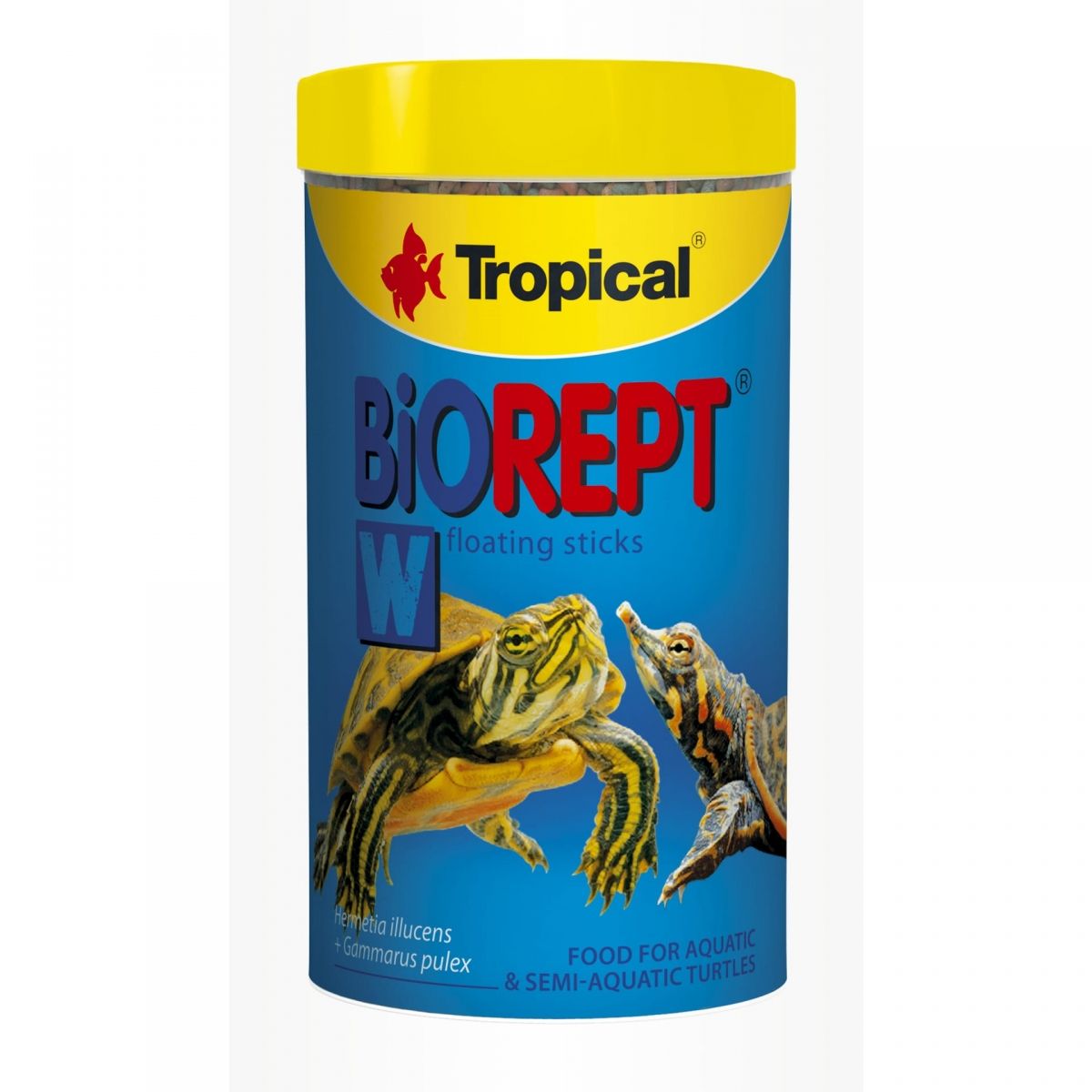 Hrana peleti pentru testoase, Tropical Biorept W, 75g/250 ml