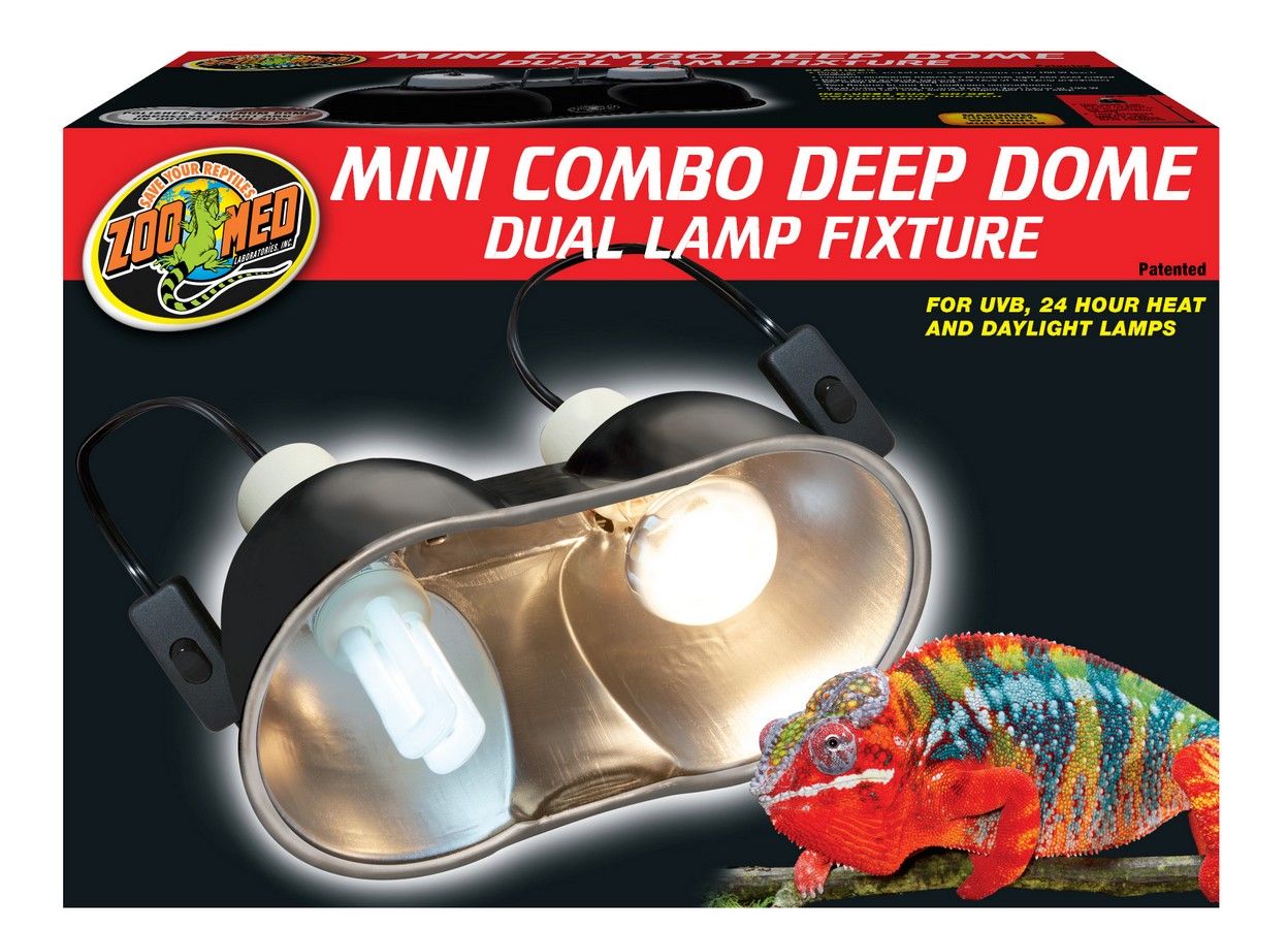 Lampa dubla terariu Zoo Med Mini Combo Deep Dome Lamp Fixture