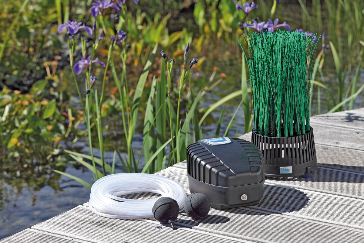 OxyTex Set 500 – Difuzor cu pompă pentru iaz mic