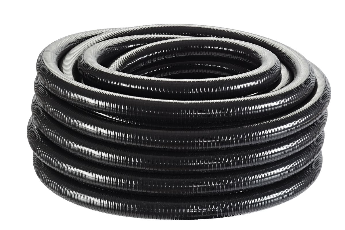 Furtun spiral negru 1/2", 30 m