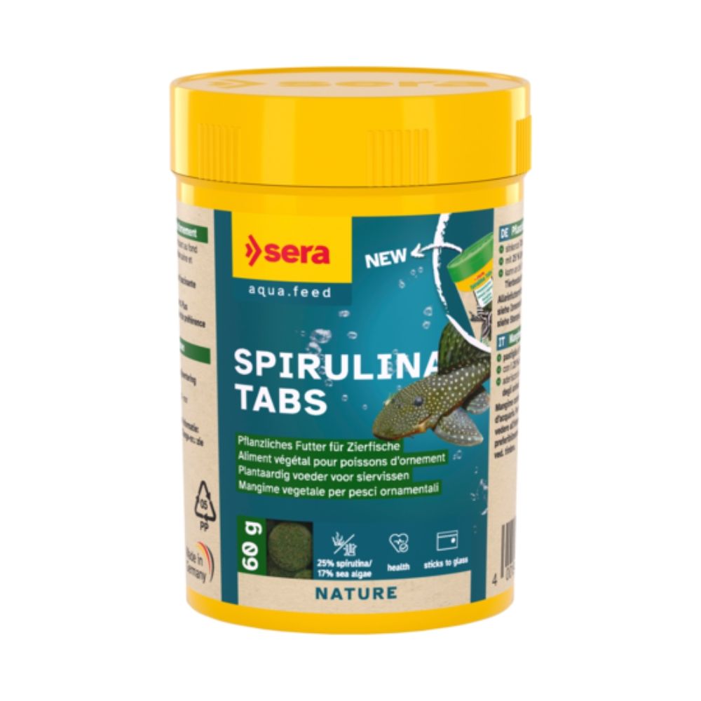 Tablete cu 24% spirulina, Sera Spirulina Tabs Nature, 100 tablete, 60 g