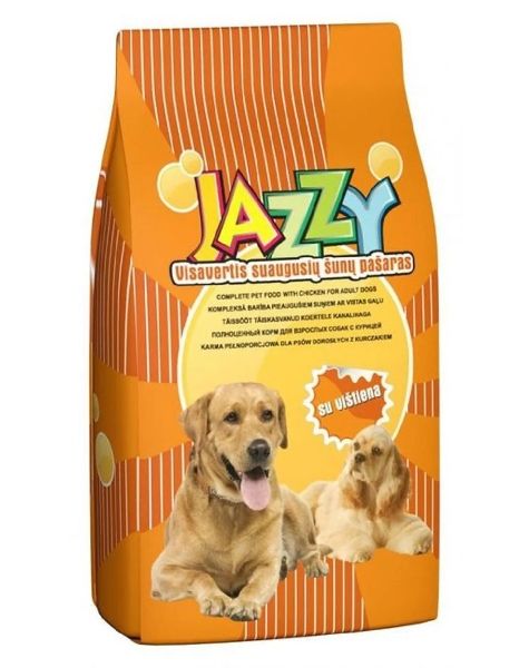 Hrana uscata pentru caini cu carne de pui, JAZZY chicken, 15kg