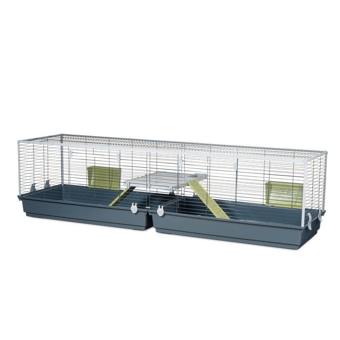 Cusca mare pentru iepuri Voltrega 200 XXL gri, 200 x 55 x 53 cm