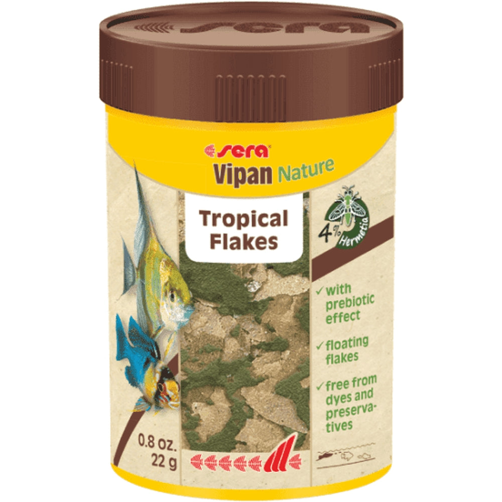Hrană sub formă de fulgi pentru pești, cu făină de insecte, Sera Vipan Nature Tropical Flakes 10L/2kg