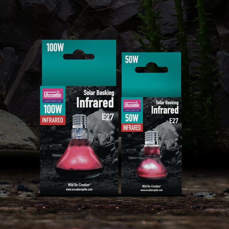 Bec pentru terariu cu infrarosu, Arcadia Basking Solar Infrared, 75W