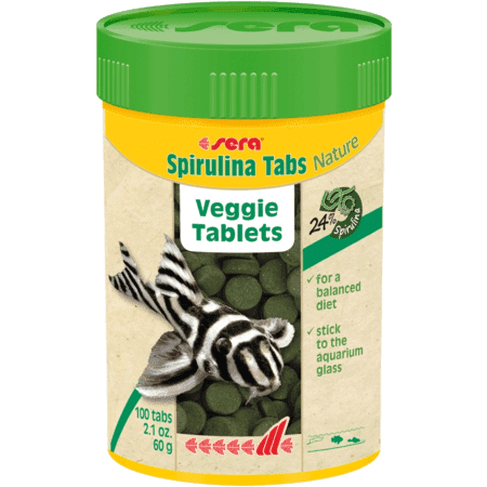 Tablete cu 24% spirulina, Sera Spirulina Tabs Nature, 100 tablete