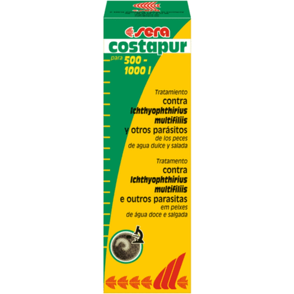 Tratament impotriva parazitilor unicelulari ai pielii, Sera Costapur - 100ml