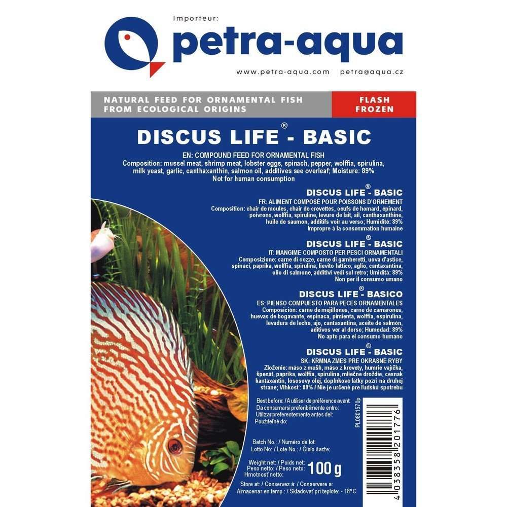 Hrana congelata pentru pesti ornamentali, DISCUS LIFE BASIC, blister 100 g