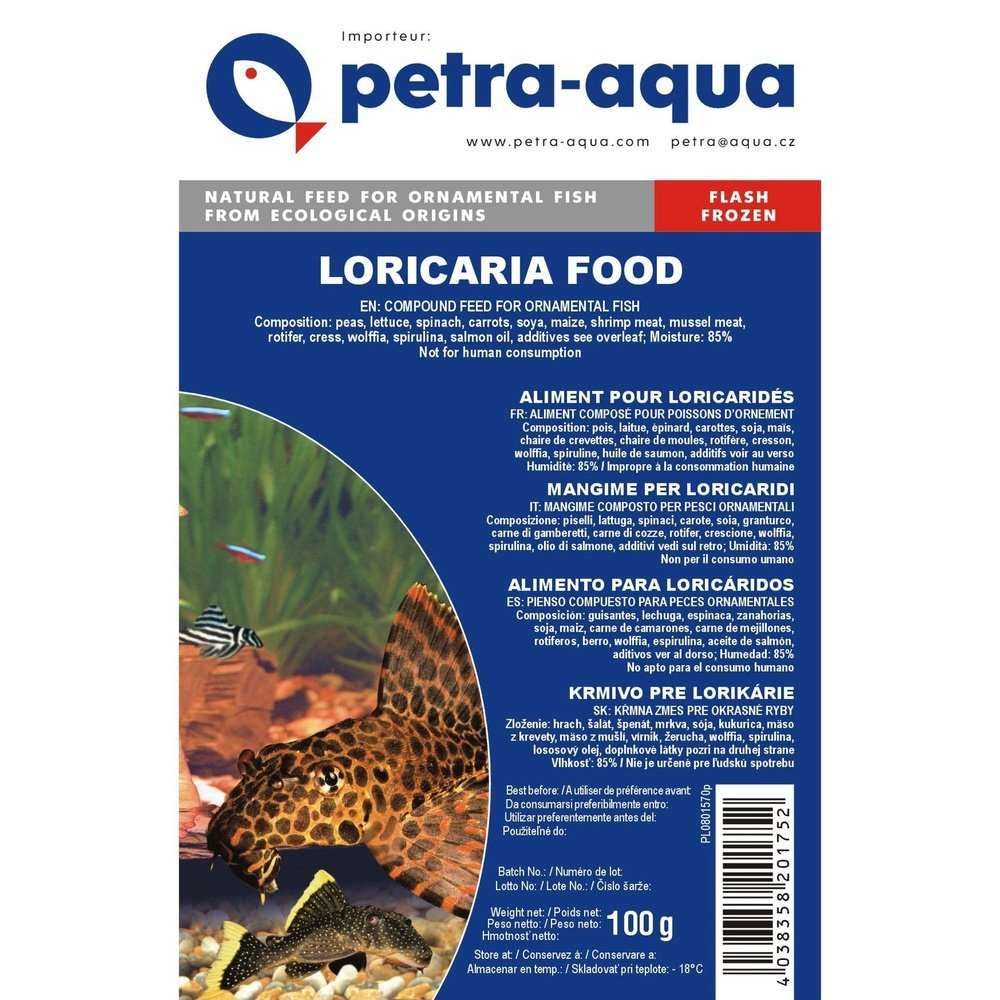 Hrana congelata pentru pesti ornamentali, LORICARIA FOOD, blister 100 g