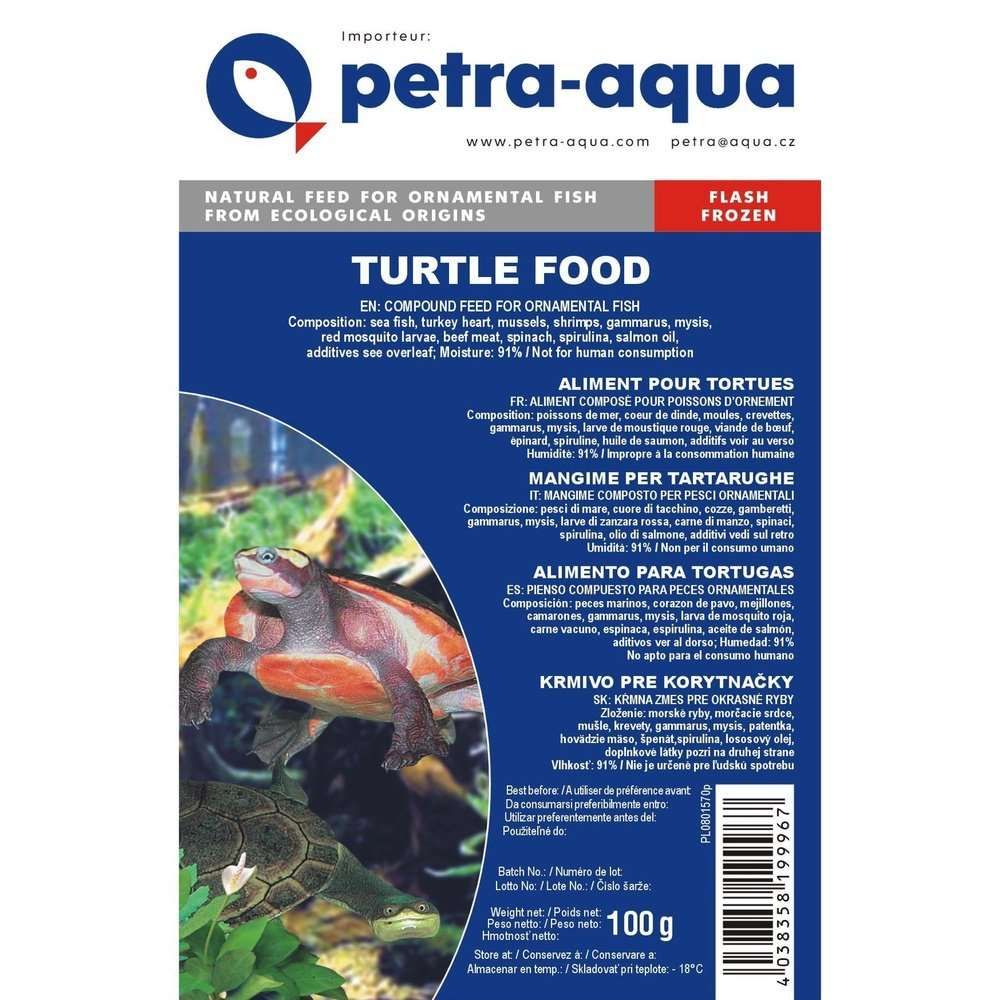 Hrana congelata pentru testoase, TURTLE FOOD, blister 100 g