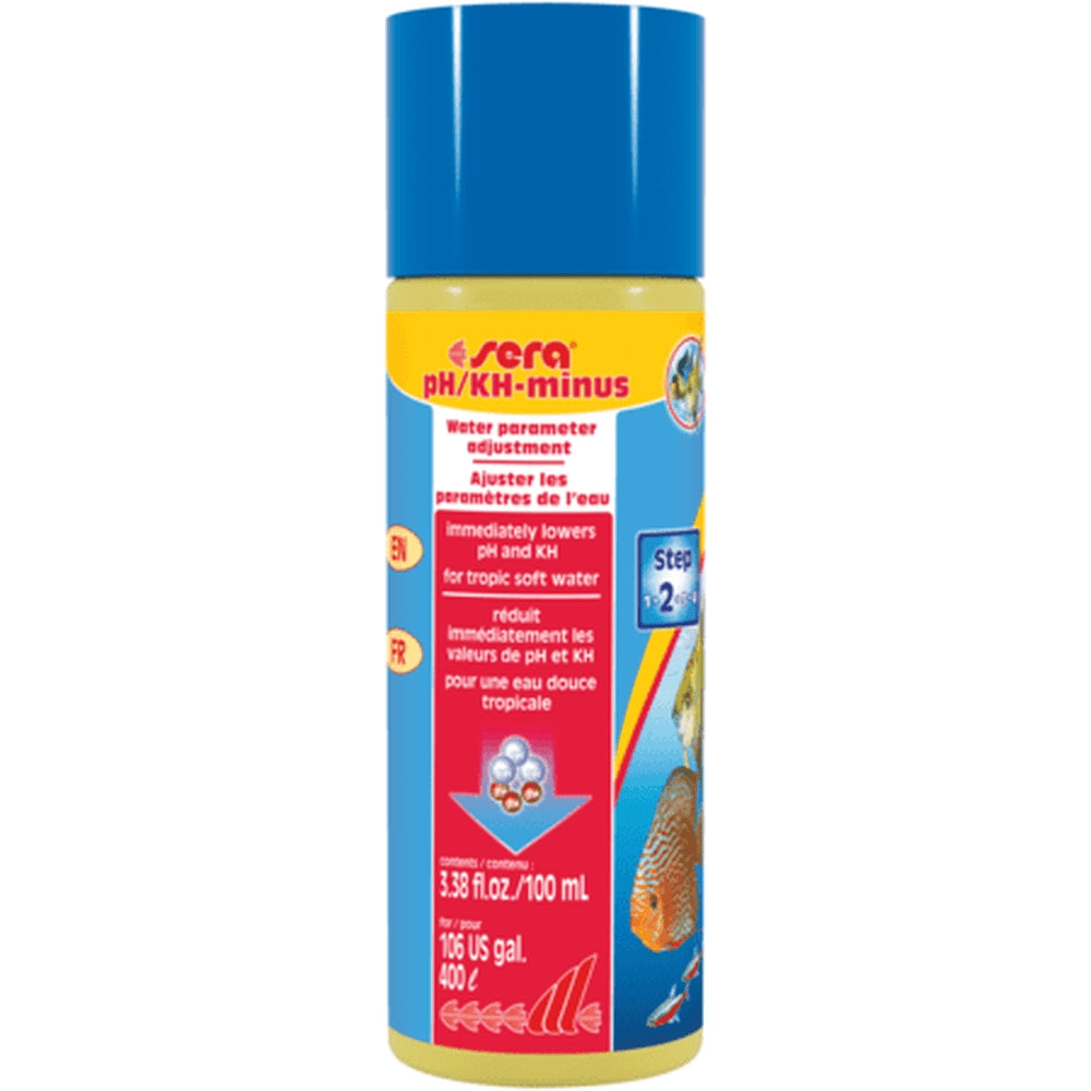 Agent de reglare a parametrilor KH si pH, Sera pH/KH MINUS, 100 ml