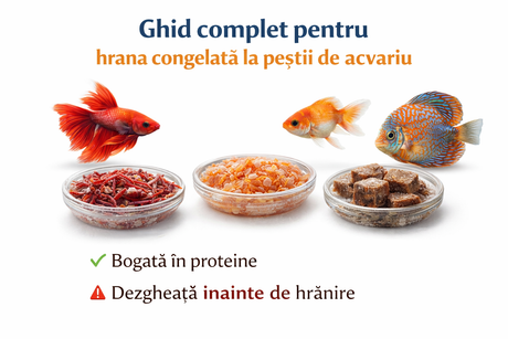 hrana congelata pentru pestii de acvariu ghid alimentatie