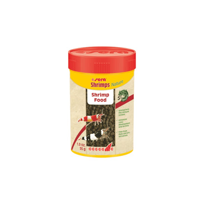 Hrană pentru creveți cu spirulină și conuri de arin, Sera Shrimps Nature 55g/100ml