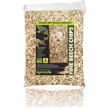 Substrat pentru terarii din fag , Komodo Beech Chips, 6L