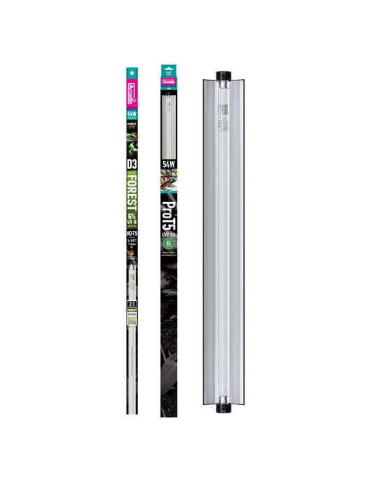 Arcadia Pro T5 UVB Kit lampa si neon terariu, Forest, 6% UV-B, 54 Watt