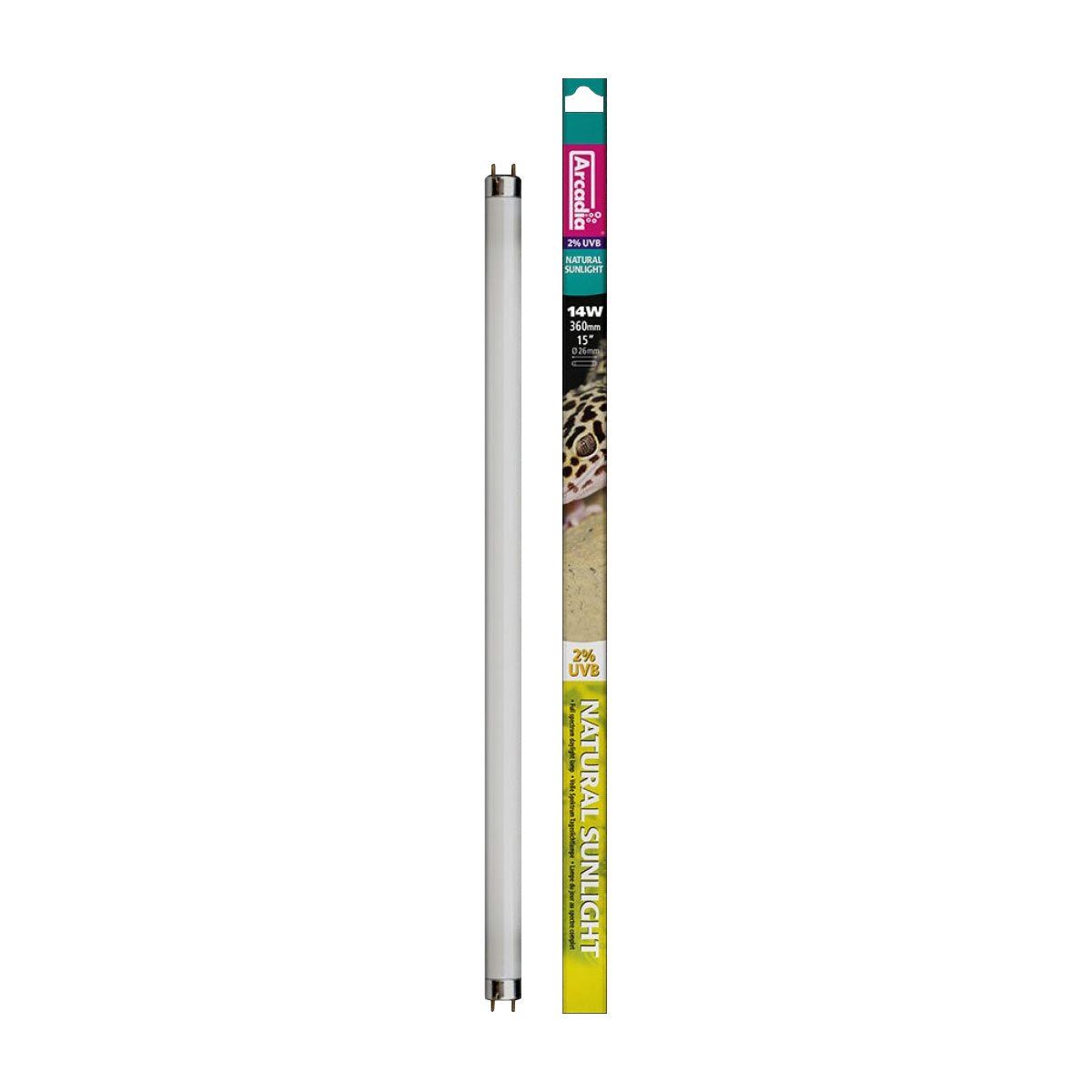 Neon terariu, Arcadia Natural Sunlight, 2% UVB, 38 cm 14W