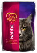 Hrana umeda pentru pisici adulte sterilizate pe baza de carne de iepure, Lovely Hunter Adult Rabbit, 85 grame, pliculet