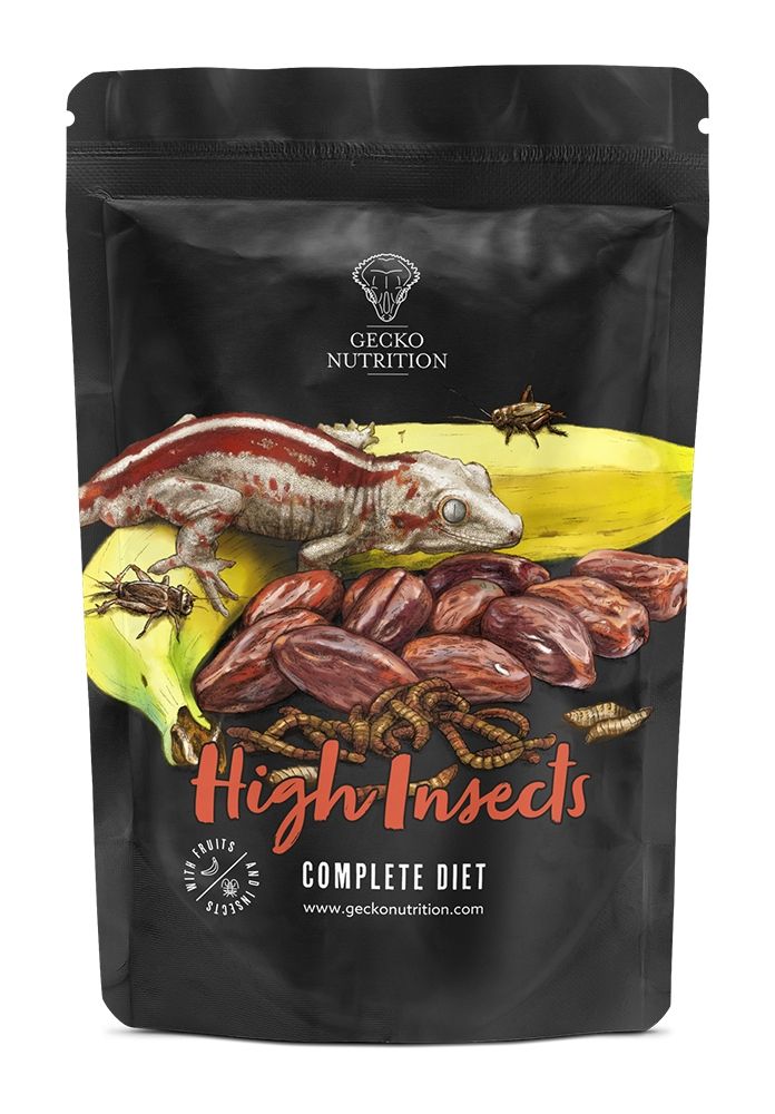 Hrana sub forma de pudra pentru gecko, Gecko Nutrition, aroma  insecte, plic resigilabil, 50 g