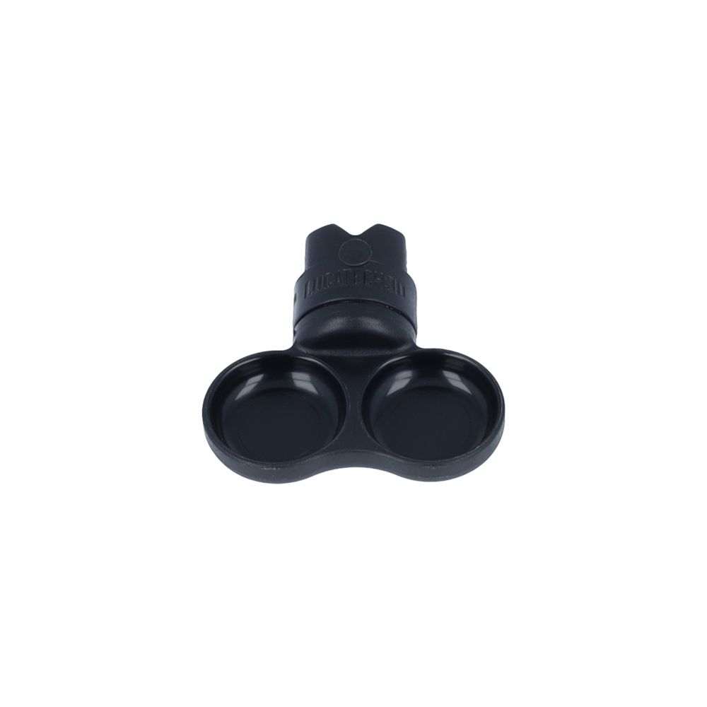 Set 2 boluri negre XS cu montare pe suport pentru reptile, Gecko nutrition Branch Mount Set XS