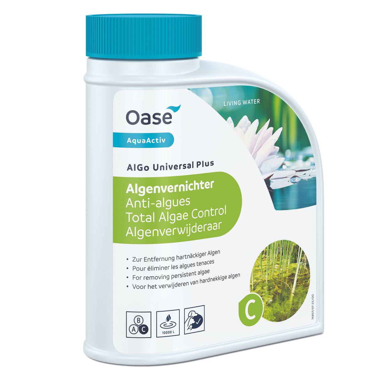 Tratament universal anti‑algă pentru iaz, Oase AquaActiv AlGo Universal Plus 500 ml