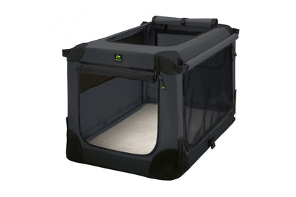 Cusca gri inchis de transport caini si pisici, Soft Kennel, 120 anthracite, 120 x 77 x 86 cm