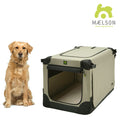 Cușcă de transport pliabilă pentru câini Maelson Soft Kennel 92, bej, 92 x 64 x 64 cm
