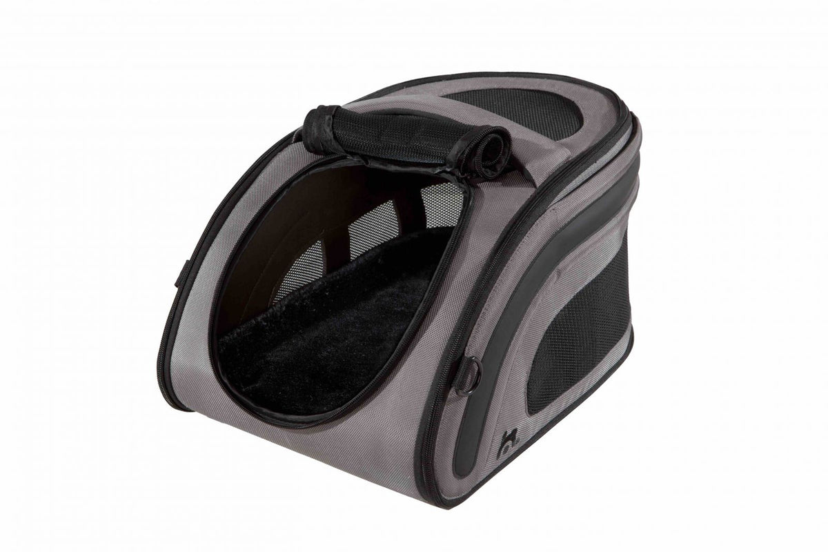 Cusca auto gri inchis pliabila de transport caini si pisici, Snuggle Kennel, 52 anthracite, 52 x 30 x 30 cm