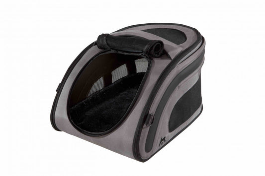 Cusca auto gri inchis pliabila de transport caini si pisici, Snuggle Kennel, 52 anthracite, 52 x 30 x 30 cm