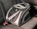 Cusca auto gri deschis pliabila de transport caini si pisici, Snuggle Kennel, 48 tan, 48 x 28 x 25 cm