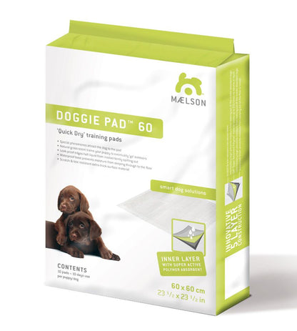 Covoras absorbant pentru caini, Doggie Pad 60, 30 bucati incluse, 60 x 60 cm