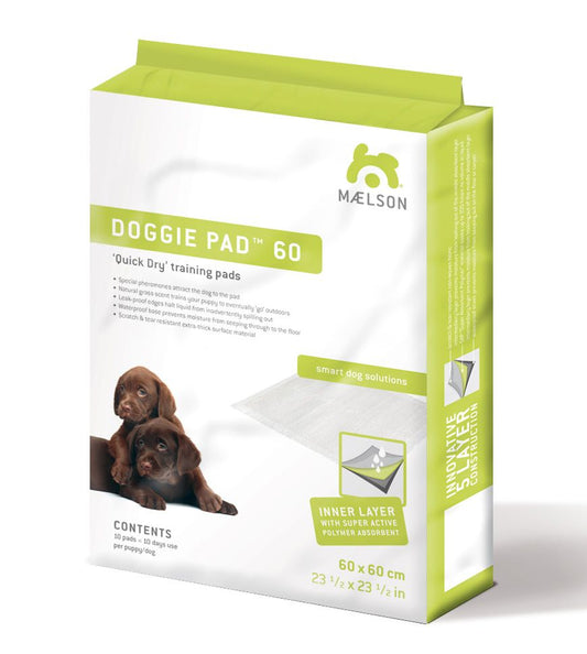 Covoras absorbant pentru caini, Doggie Pad 60, 30 bucati incluse, 60 x 60 cm
