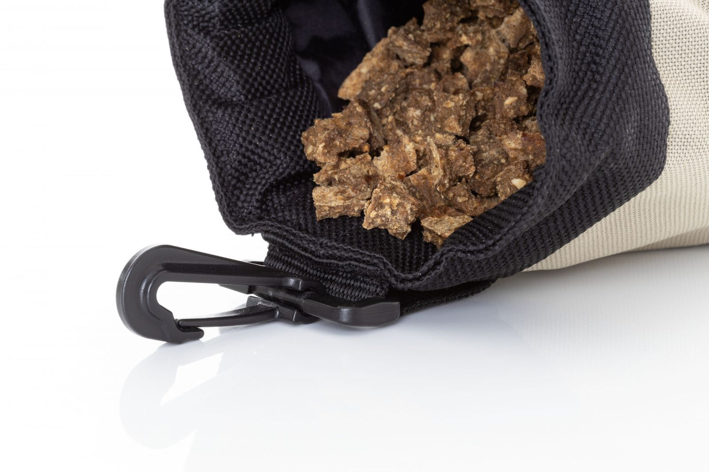 Punga gri inchis din material pentru gustari animale,Treatee MagPouch025, anthracite, 10 x 10 x 14 cm, 250 g
