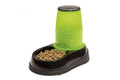 Hranitor gravitational pentru caini si pisici, Feedo 150 black/green, 21 x 35 x 28 cm, 1.5 kg