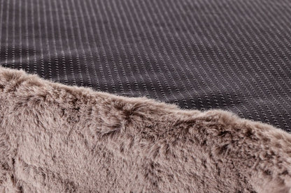 Pat ortopedic din spumă cu memorie pentru câini, MemoFluff 100 stone, 100 x 75 x 10 cm, crem