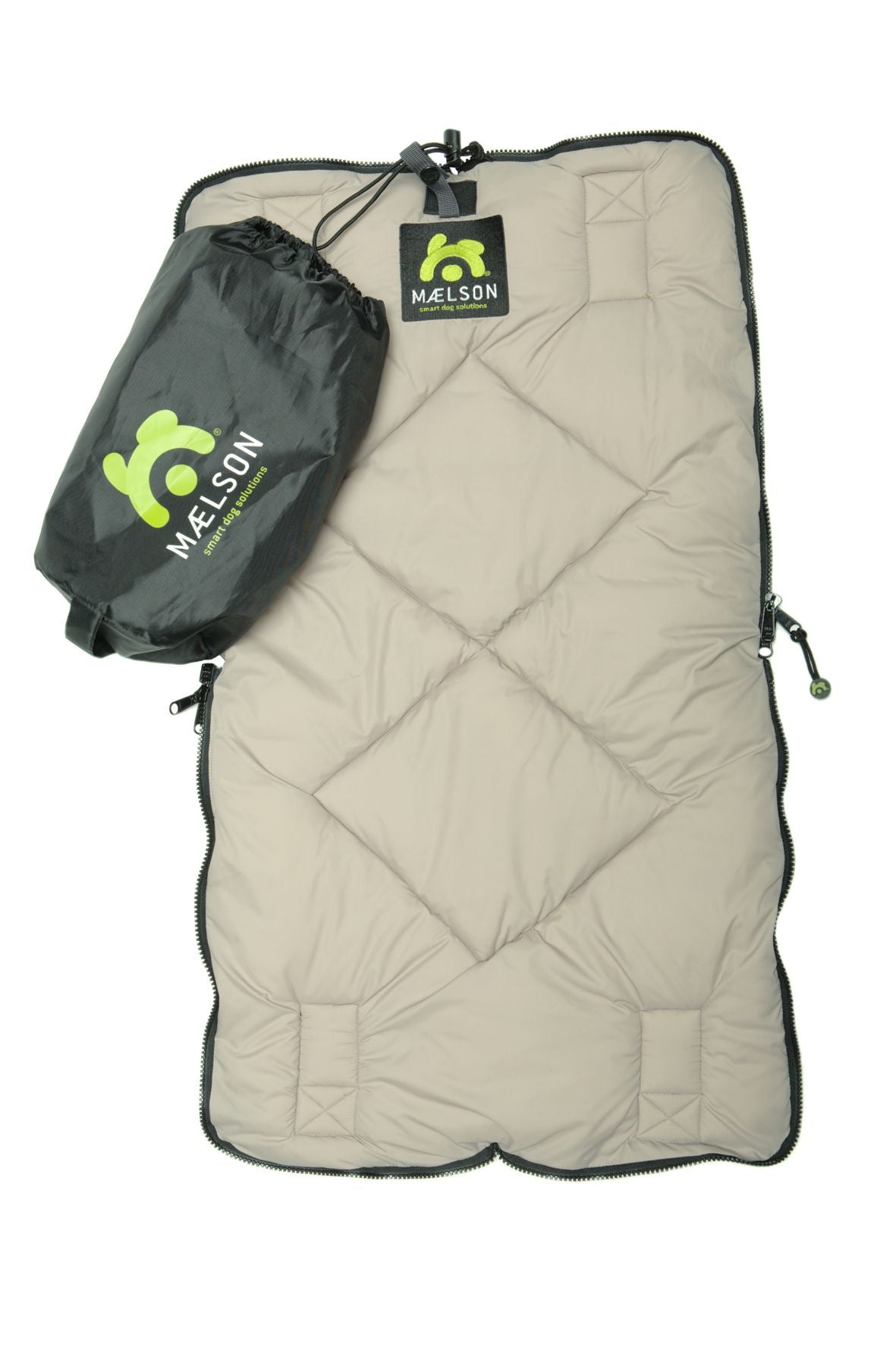 Patura de calatorie negru cu bej pentru caini si pisici, Cosy Roll 80 black/beige, 80 x 45 cm