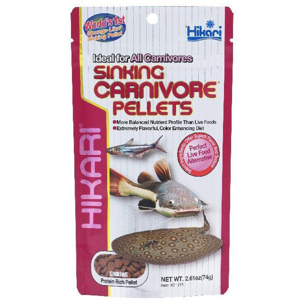 Hrana sub forma de peleti pentru pestii carnivori, Hikari sinking carnivore pellets, 74g