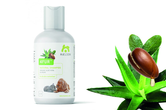Sampon natural cu ulei de argan pentru caini si pisici, 4Fur Shampoo argan oil, 250 ml