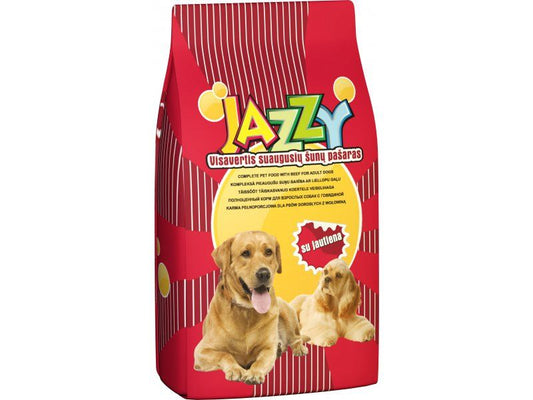 Hrana uscata pentru caini cu carne de vita, JAZZY beef, 15kg