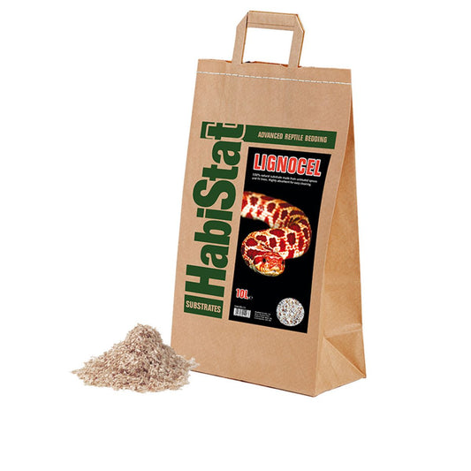 Substrat din brad si molid pentru serpi, HabiStat Lignocel, 10 litri