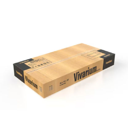 Vivariu din sticla pentru reptile, negru, HabiStat Standard Vivarium, 91x61x61 cm, ambalat plat