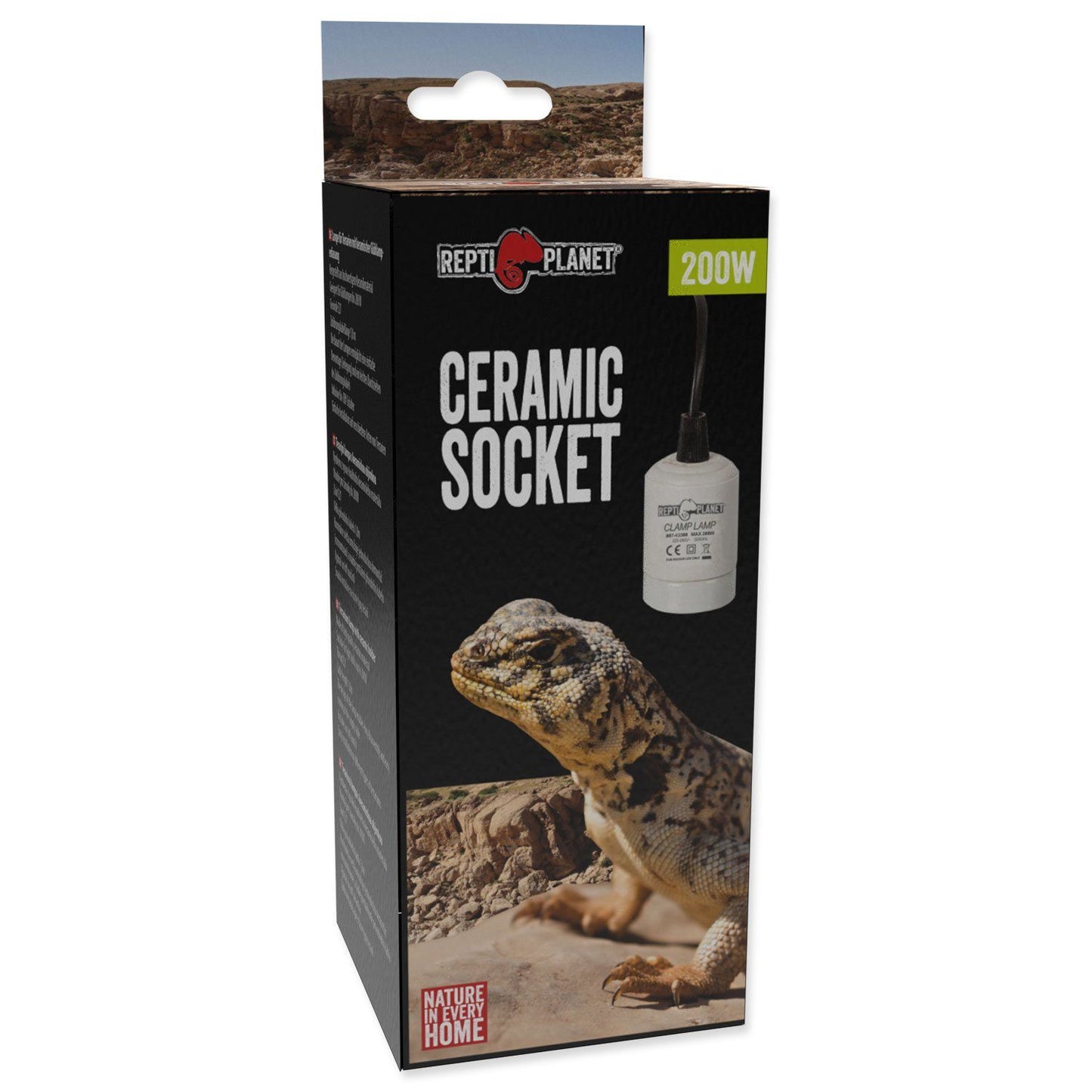 Soclu ceramic pentru becuri de terariu, Repti Planet Ceramic socket 200W