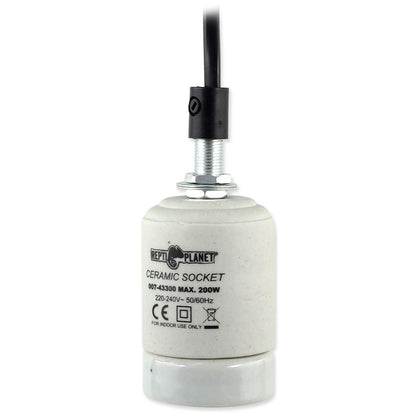Soclu ceramic pentru becuri de terariu, Repti Planet Ceramic socket 200W