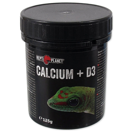 Calciu natural cu D3+ pentru reptile, Repti Planet, 125 g