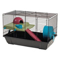 Cusca mare pentru hamsteri Voltrega 948 neagra cu accesorii, 50,5 x 28 x 32 cm