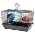 Cusca pentru hamsteri Voltrega 938 neagra cu accesorii, 50,5 x 28 x 32 cm