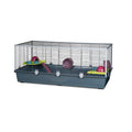 Cusca mare pentru hamsteri Voltrega 946 XXL neagra cu accesorii, 100 x 55 x 51 cm