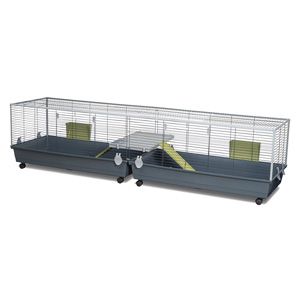 Cusca mare pentru iepuri Voltrega 240 XXL gri, 238 x 59 x 53 cm