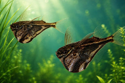 Carnegiella strigata (Marbled hatchefish), 2-3 cm